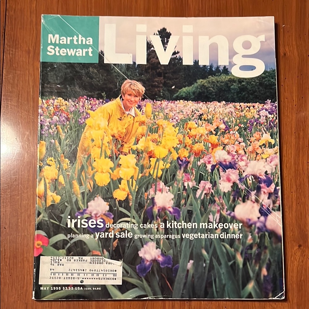 Martha Stewart Living with Colorful Irises